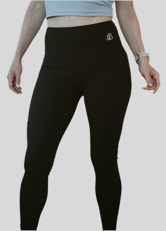 Ultra Soft Leggings - Black High Rise 28” Inside Leg