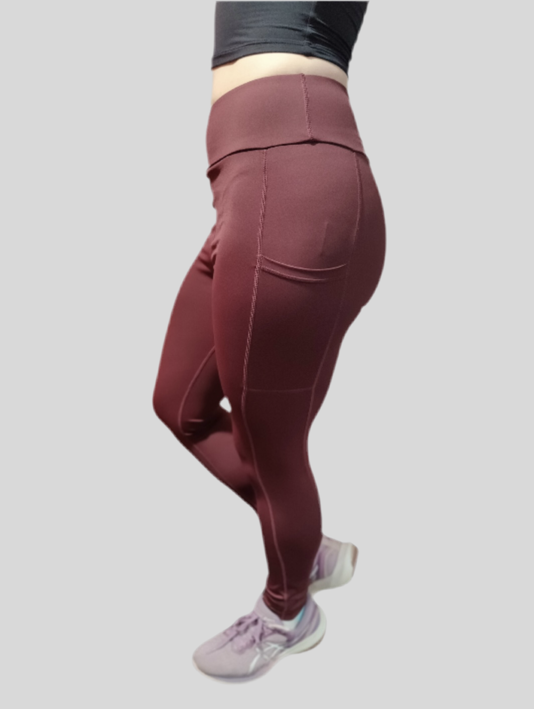 Lifestyle Leggings - Burgundy 27” Inside Leg