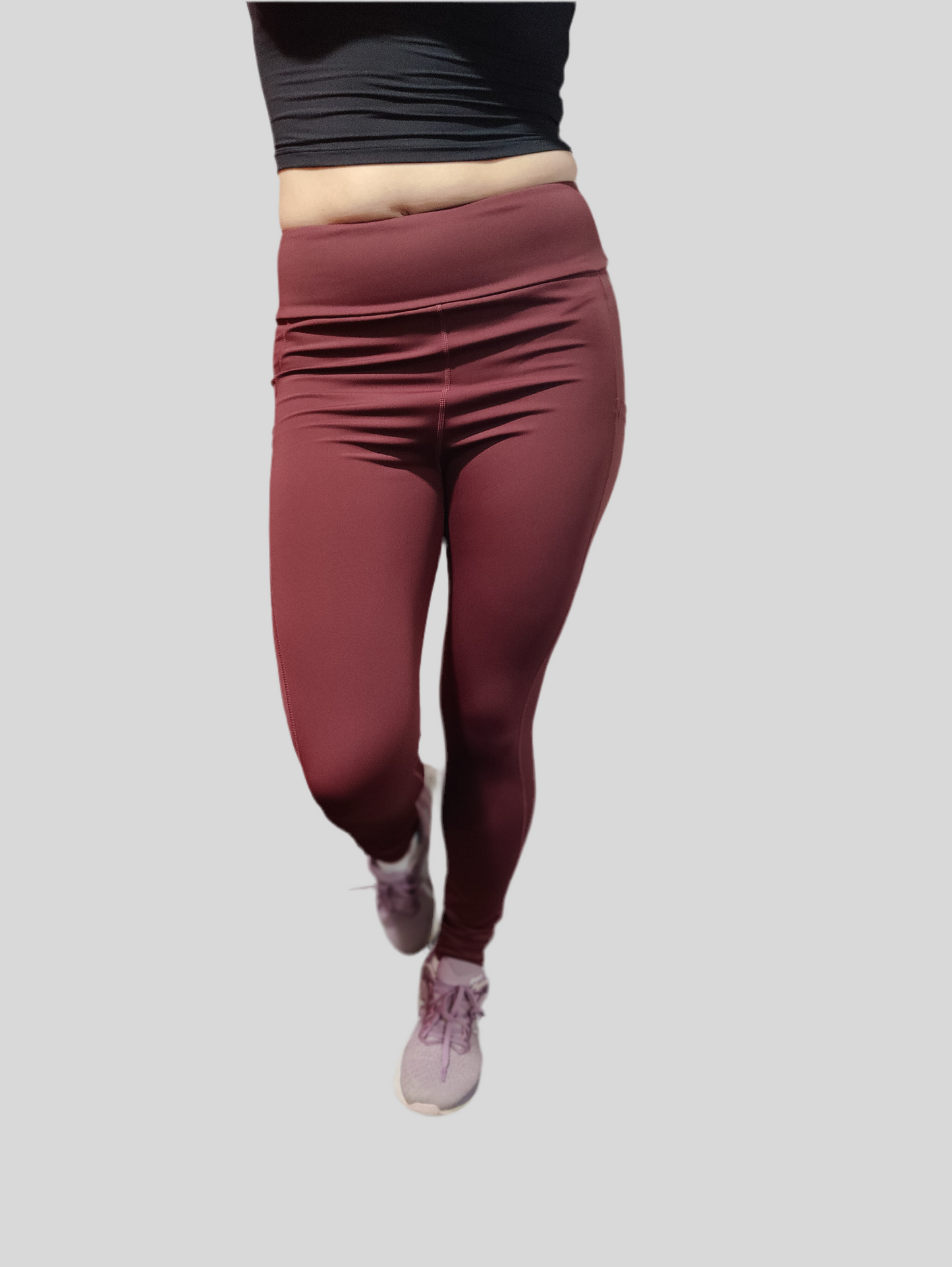 Lifestyle Leggings - Burgundy 27” Inside Leg